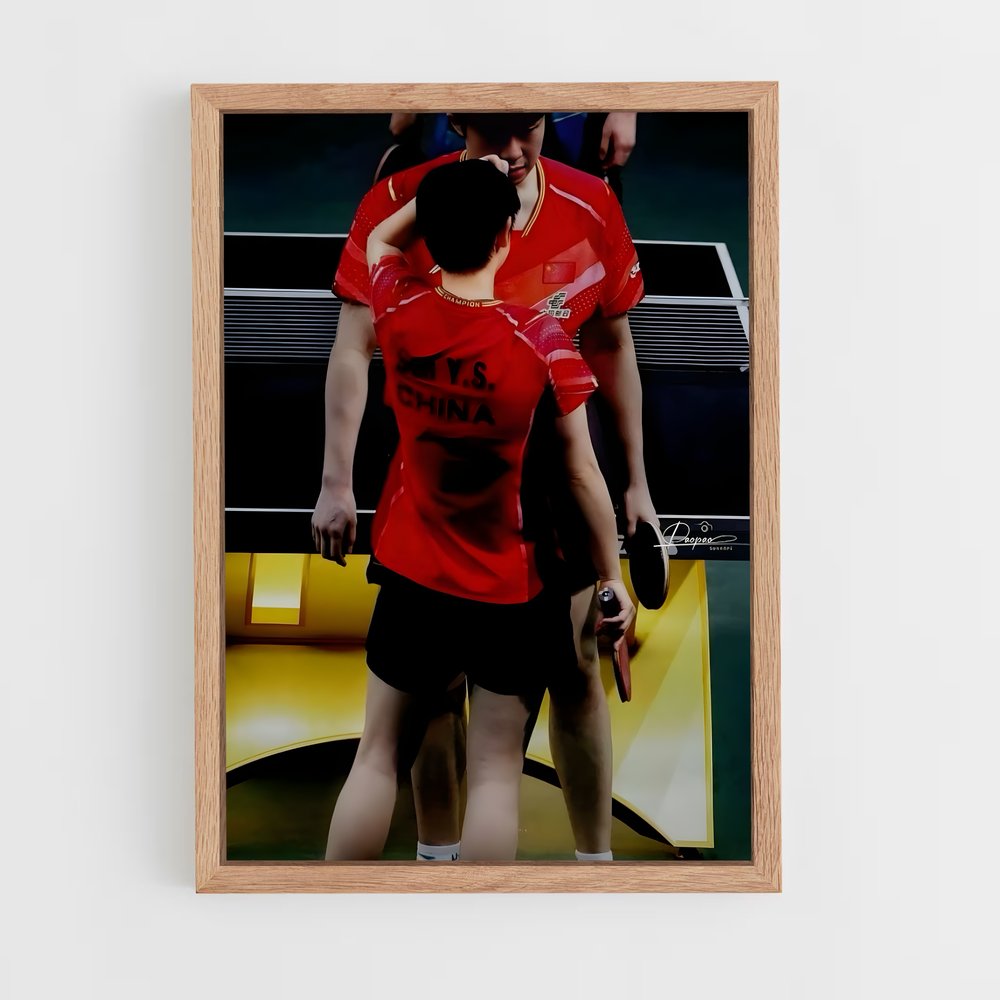 Poster Sun yingsha fascinante – affiche Tennis de table (vue 4)